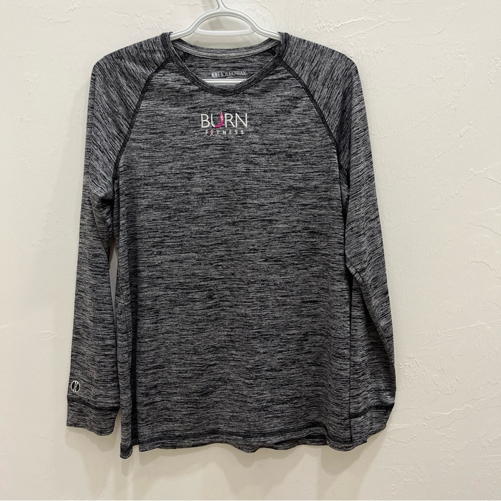 Holloway Women's Long‎ Sleeve Burn Fitness Shirt Size L Gray